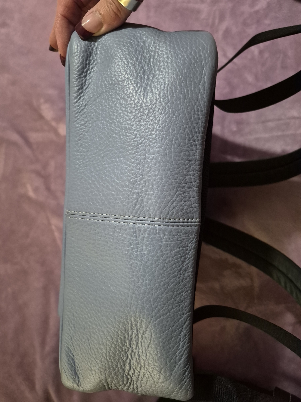 Coach Pebbled Leather Backpack & Wristlet in Light Blue - Picture 6 of 12